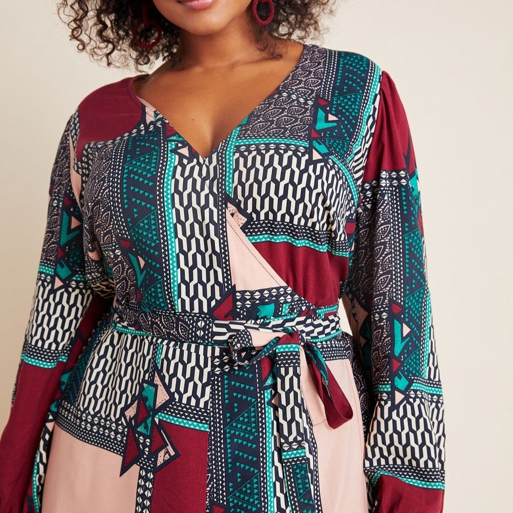 Anthropologie - Virginia Wrap Maxi Dress - 1X